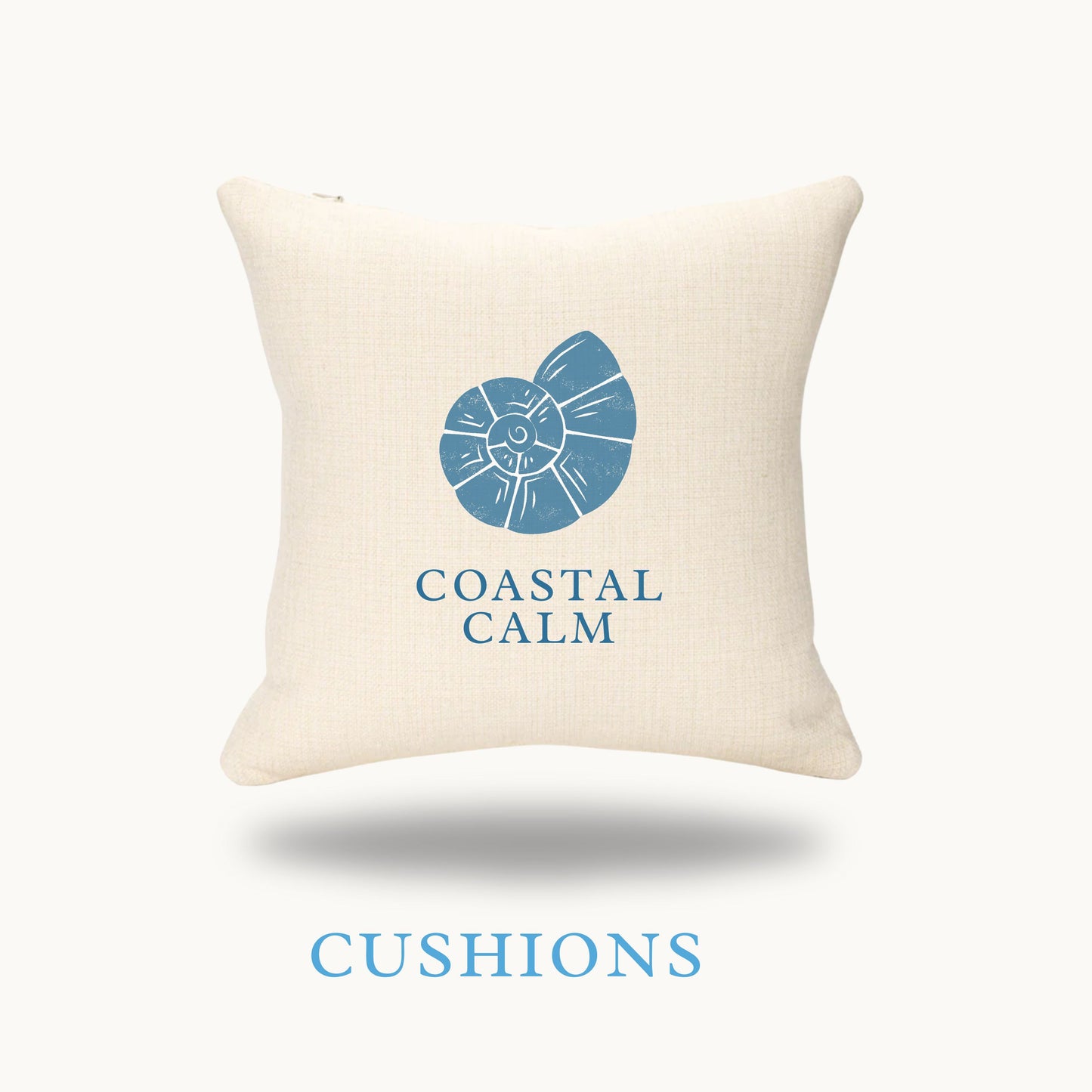 Coastal Calm - Linen Cushion