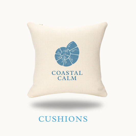 Coastal Calm - Linen Cushion