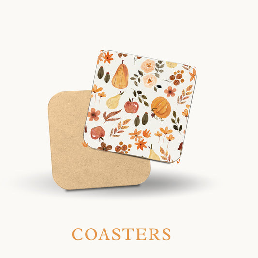 Autumn Pumpkin Coasters