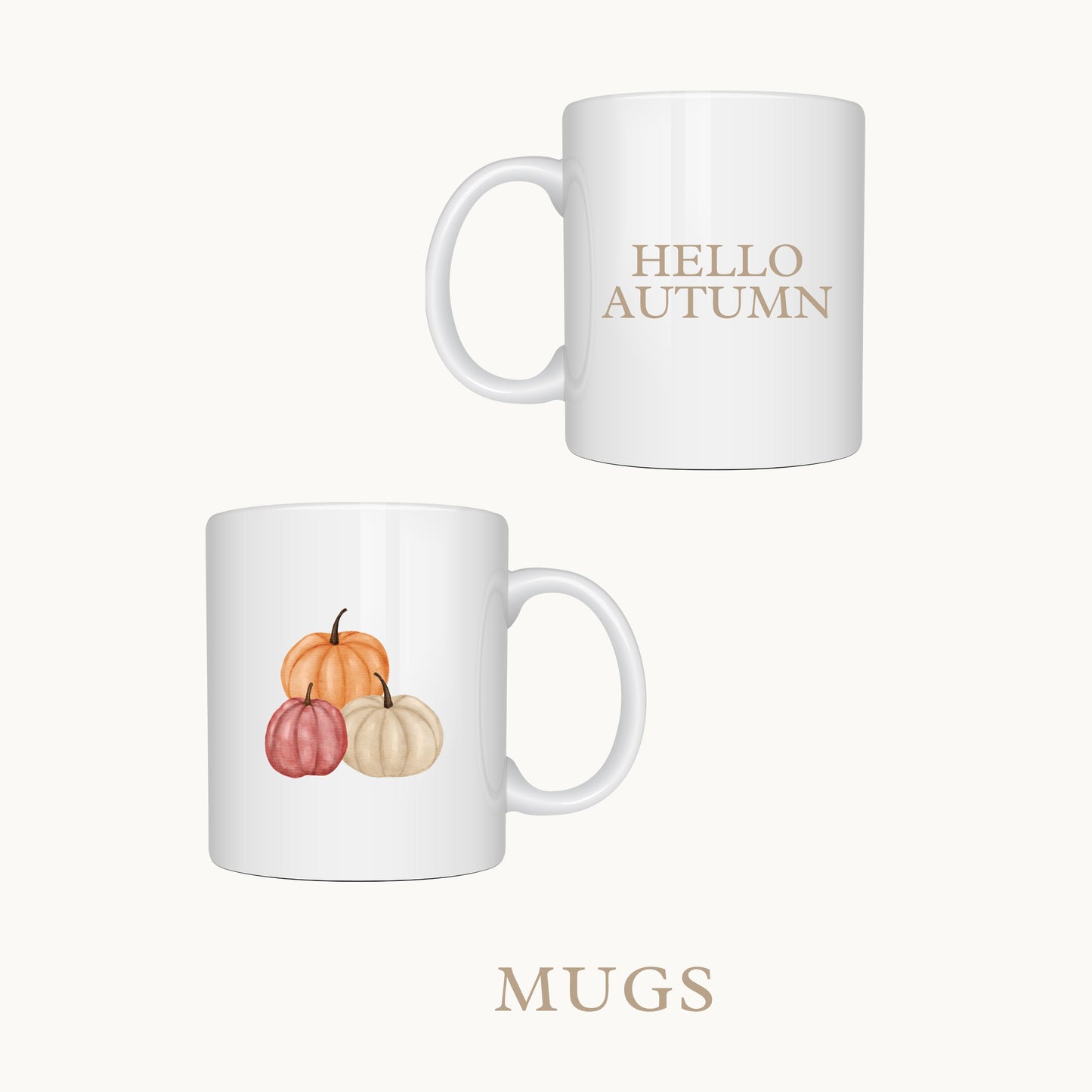 Autumn Pumpkin Mugs