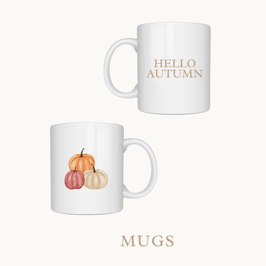 Autumn Pumpkin Mugs