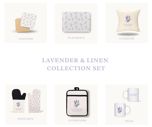 Lavender & Linen Styled Set