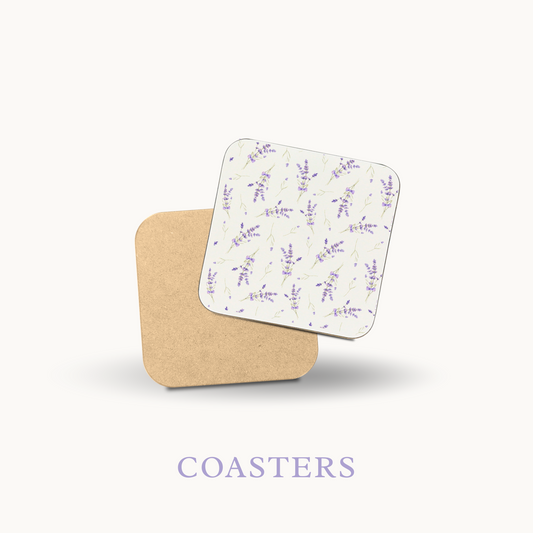 Lavender & Linen Coasters