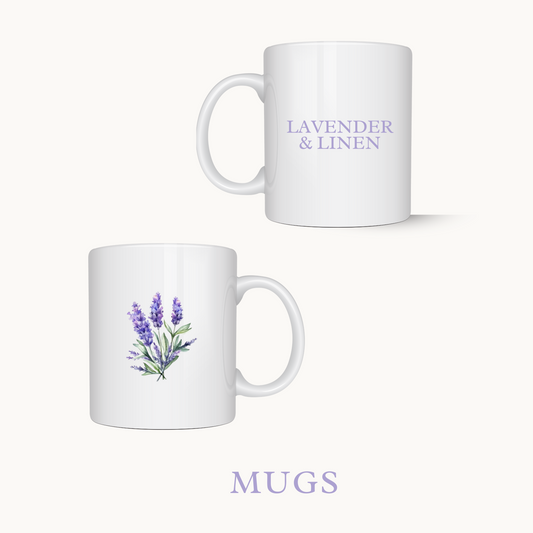 Lavender & Linen Mugs